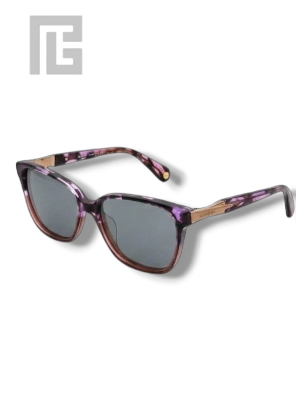 Balmain Purple Tortoise Sunglasses Glasses Frame BL 1053 03 Gold 54mm